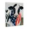 Stupell Industries Farm Cow American Flag Animal Canvas Wall Art